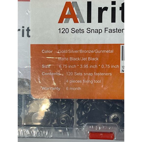Alritz 120 Snap Fasteners Kit - BRAND NEW - Picture 2 of 3